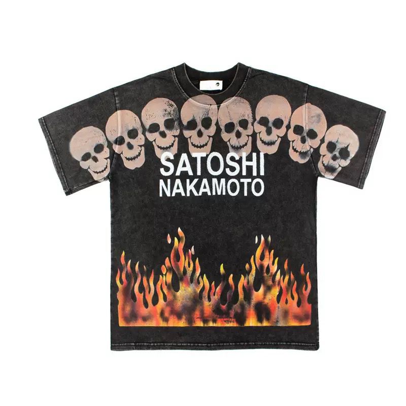 * Satoshi Nakamoto Mystic Eyes T-Shirt – Black