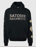 Satoshi Nakamoto Gemstone Logo Hoodie – Black
